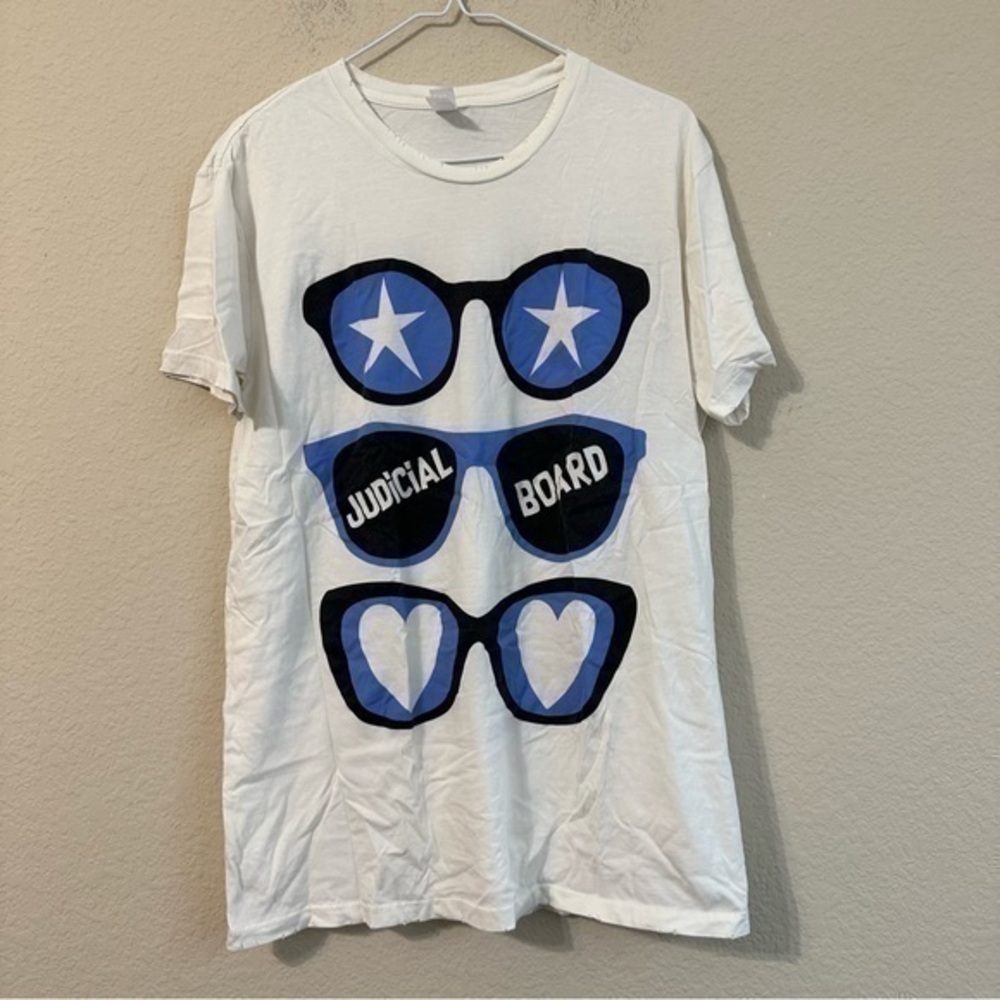 Judicial Board T-Shirt Short Sleeve Tee Top Sunglasses Graphic Sorority Shirt